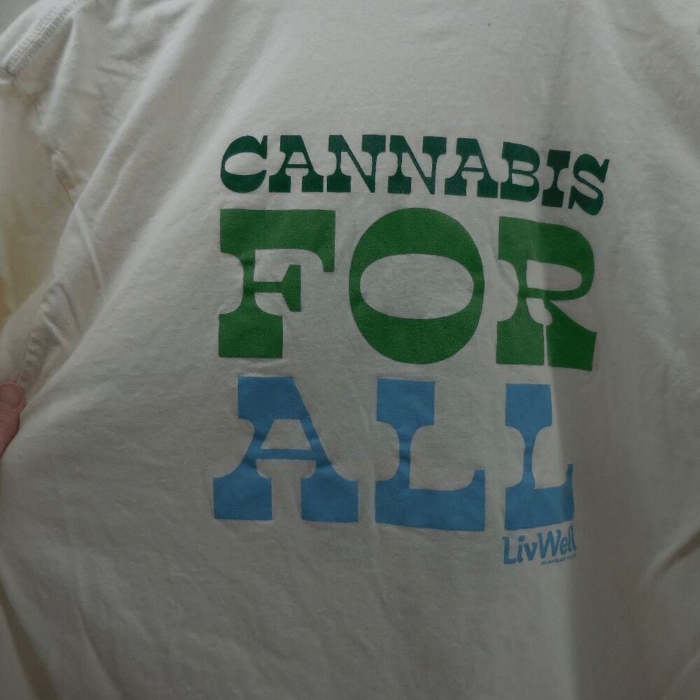 Cannabis For All Livwell Pscadellic Front 420 Shirt‎ Size  2XL EUC